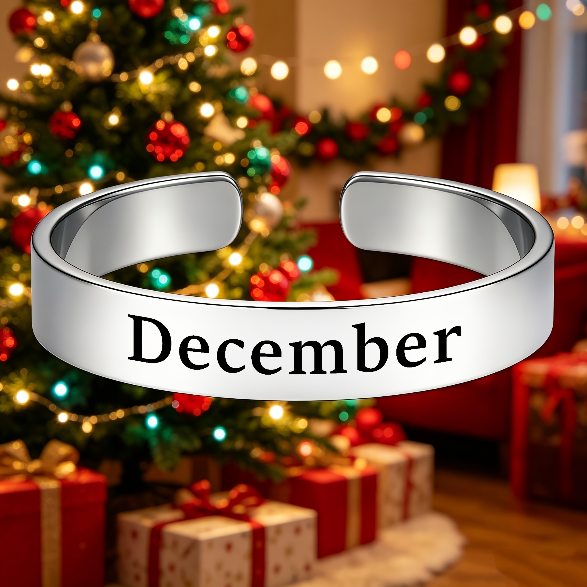 304 Stainless Steel Open Bangle for Special Anniversaries
